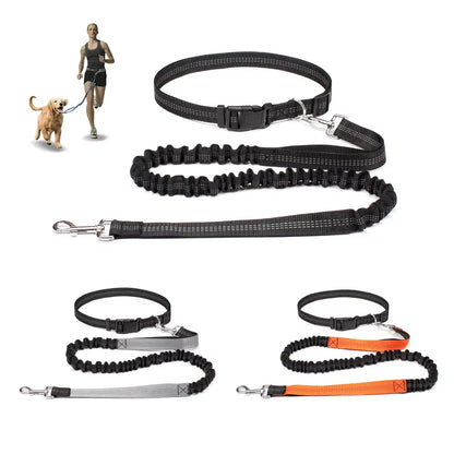 Correa manos libres para perros para pasear, correr y trotar. Correa ajustable para la cintura y el pecho. Cuerda de tracción. 