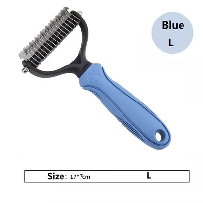 Cepillo para eliminar el pelo muerto de mascotas, peine para perros y gatos, cepillo para el aseo de perros, suministros para la muda de pelo, cepillo para cachorros de pelo corto, peine para perros grandes
