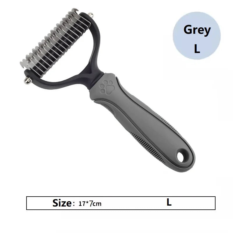 Cepillo para eliminar el pelo muerto de mascotas, peine para perros y gatos, cepillo para el aseo de perros, suministros para la muda de pelo, cepillo para cachorros de pelo corto, peine para perros grandes