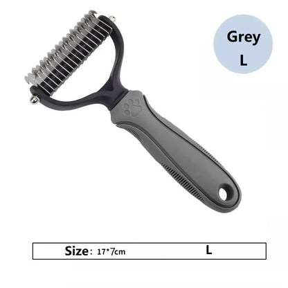 Cepillo para eliminar el pelo muerto de mascotas, peine para perros y gatos, cepillo para el aseo de perros, suministros para la muda de pelo, cepillo para cachorros de pelo corto, peine para perros grandes