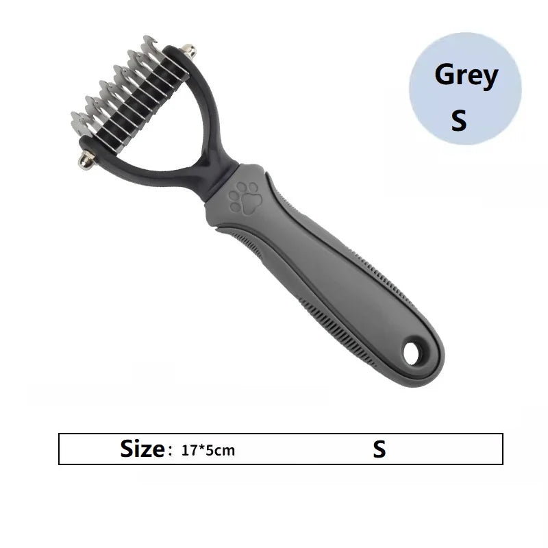 Cepillo para eliminar el pelo muerto de mascotas, peine para perros y gatos, cepillo para el aseo de perros, suministros para la muda de pelo, cepillo para cachorros de pelo corto, peine para perros grandes