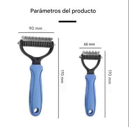 Cepillo para eliminar el pelo muerto de mascotas, peine para perros y gatos